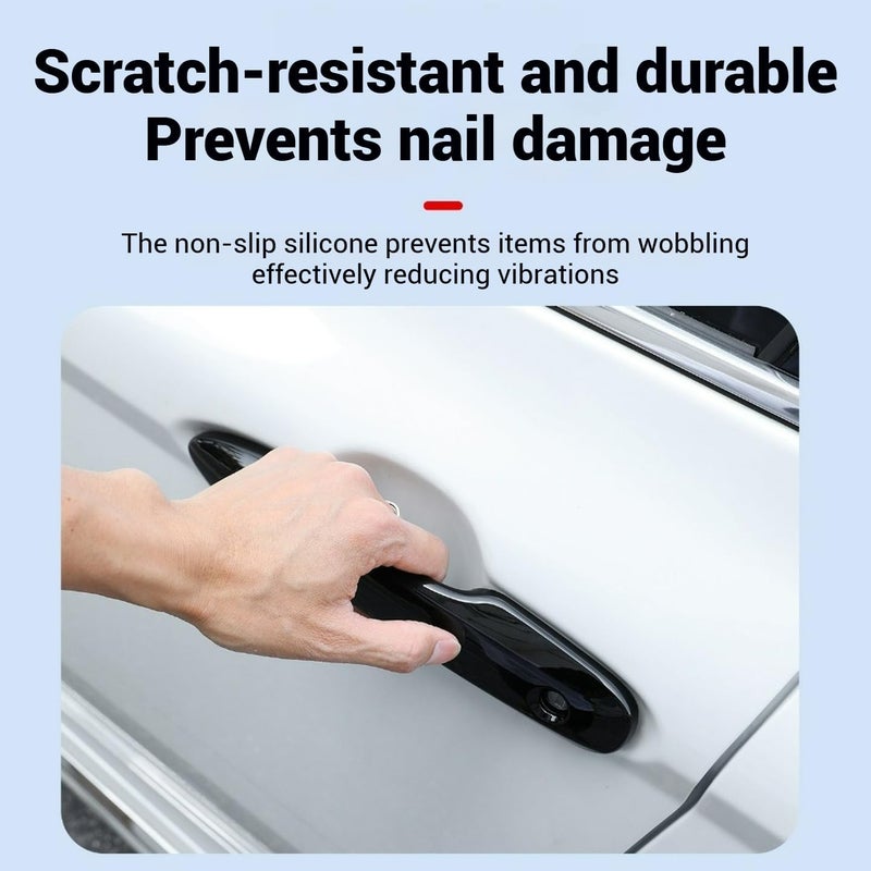 Rye Car Door Handle Protectors for Vehicles Compatible with Camry 2019-2025 Corolla Prius 2020-2025 Venza Avalon 2016-2024 Car Door Handle Scratch Protector Handle Cover (Carbon Fiber Pattern) - Image 5